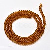 Faceted Rondelle Transparent Glass Beads Strands EGLA-J134-3x2mm-B12-2