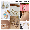 90Pcs 12 Style Teardrop Brass Linking Rings KK-PH0009-91-6