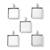 Tibetan Style Alloy Pendant Cabochon Settings X-TIBEP-A123359-AS-FF-1