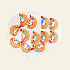 Moon with Unicorn Food Grade Eco-Friendly Silicone Focal Beads SIL-SZC0008-05F-1