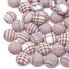 Handmade Cloth Fabric Covered Cabochons WOVE-Q071-06A-06-1