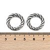 Twisted Ring 316 Surgical Stainless Steel Hoop Nose Rings EJEW-G416-19E-AS-5
