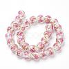 Handmade Gold Sand Lampwork Beads Strands LAMP-L072-G08-2