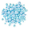 100Pcs 5 Styles Opaque Acrylic Beads MACR-TADJ0001-12E-3
