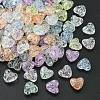 Transparent Crackle Acrylic Beads MACR-YW0002-47-2