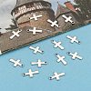 Tarnish Resistant Stainless Steel Tiny Cross Charms STAS-Q168-07-6