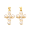 Shell Pearl Pendants ZIRC-F116-02-G-01-1