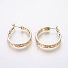 Brass Hoop Earrings KK-L176-10G-2