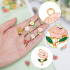40Pcs 10 Style Alloy Enamel Pendants ENAM-AR0001-57-3