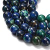 Natural Azurite Beads Strands G-Z110-C02-6mm-4