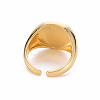 Brass Glass Cuff Rings RJEW-S045-126-NR-3