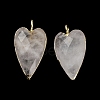 Natural Quartz Crystal Pendants G-G012-12G-06-3