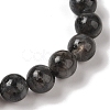 8mm Round Natural Larvikite Braided Bead Bracelets BJEW-C067-01B-07-3