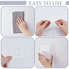 8Pcs Transparent PS Plastic Wall Mounted Display Stands ODIS-GO0001-05-3