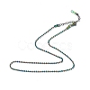 Ion Plating(IP) 304 Stainless Steel Ball Chain Necklace for Men Women NJEW-K245-017D-1