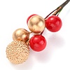 Foam Artificial Christmas Berries with Branch DIY-B019-02E-3