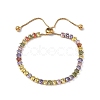 304 Stainless Steel Pave Cubic Zirconia Tennis Bracelets BJEW-G754-03G-05-4