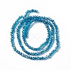 Electroplate Glass Beads Strands X-EGLA-R048-2mm-17-3