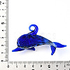 Handmade Silver Foil Lampwork Big Pendants LAMP-T023-13B-3