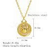 304 Stainless Steel Enamel Constellation Pendant Necklaces LS-DJ0261-7-1-1