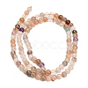 Natural Moonstone & Amazonite & Amethyst & Strawberry Quartz Beads Strands G-A324-A01-4mm-5