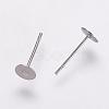 Non-Tarnish 304 Stainless Steel Stud Earring Settings STAS-K146-009-5mm-1