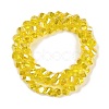 Electroplate Transparent Glass Beads Strands EGLA-B011-02A-AB02-2