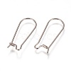Tarnish Resistant 304 Stainless Steel Hoop Earrings Findings Kidney Ear Wires STAS-L216-22B-P-2