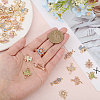 CHGCRAFT 48Pcs 12 Styles Rack Plating Eco-friendly Alloy Rhinestone Pendants FIND-CA0007-95-3