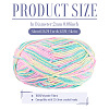 Light Gradient Segment Dyed Polyester Yarn DIY-TADJ0002-005F-4