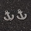 Non-Tarnish Anchor 304 Stainless Steel Charms X-STAS-M249-01-1