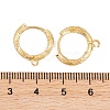 Rack Plating Brass Hoop Earring Findings KK-S374-03G-3