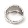 Rack Plating Brass Plain Band Adjustable Ring for Women RJEW-E064-18P-3