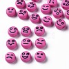 Opaque Camellia Acrylic Beads X-MACR-N008-42-C07-1
