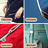 36Pcs 6 Style Alloy Flower Keychain HJEW-BC0001-23-6