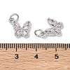 SHEGRACE Brass Pave Clear Cubic Zirconia Pendants XGRQ3Q731-628P-C-3