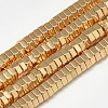 Electroplate Non-magnetic Synthetic Hematite Beads Strands G-Q465-32KC-1