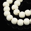 Spray Painted Natural Wood Beads Strands WOOD-S053-56G-3