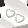 Brass Huggie Hoop Earrings EJEW-C502-09P-3