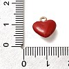 Brass Enamel Charms KK-R212-19G-04-3