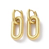 Ion Plating(IP) 304 Stainless Steel Hoop Earrings EJEW-M249-08G-1