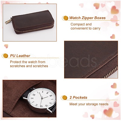 Cowhide Watch Boxes CON-WH0106-10-1