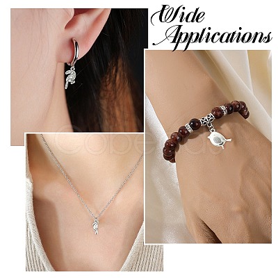 80Pcs 8 Styles Tibetan Style Alloy Pendants FIND-CJ0006-09-1