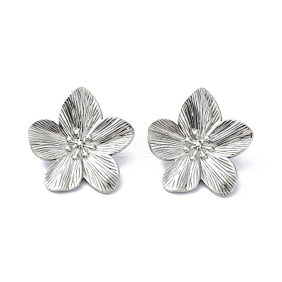 304 Stainless Steel Stud Earrings STAS-L024-004P-02-1