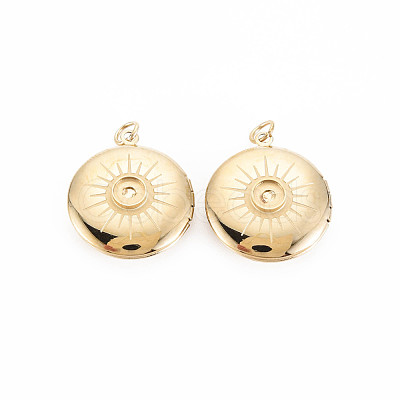 Ion Plating(IP) 304 Stainless Steel Pendant Enamel Settings STAS-N097-140-1