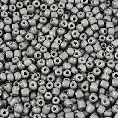 8/0 Baking Paint Glass Round Seed Beads SEED-S036-01B-09-1