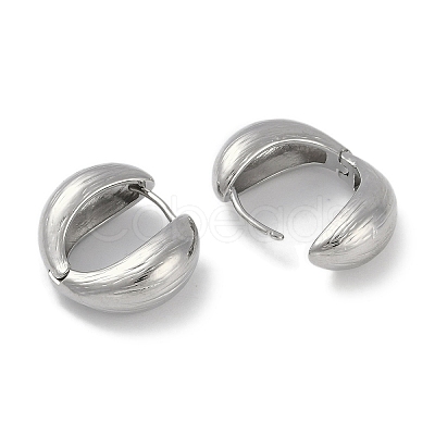 Brass Hoop Earrings EJEW-L292-020P-1