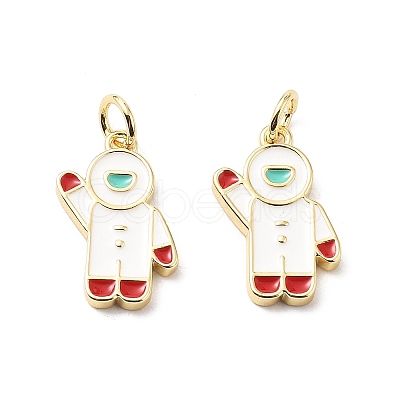 Brass Enamel Pendants KK-L237-024G-02-1