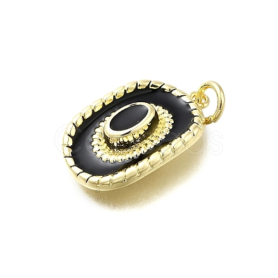 Brass Enamel Pendants KK-K400-20G-03-1