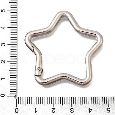 Zinc Alloy Spring Gate Rings FIND-H050-01A-P-1